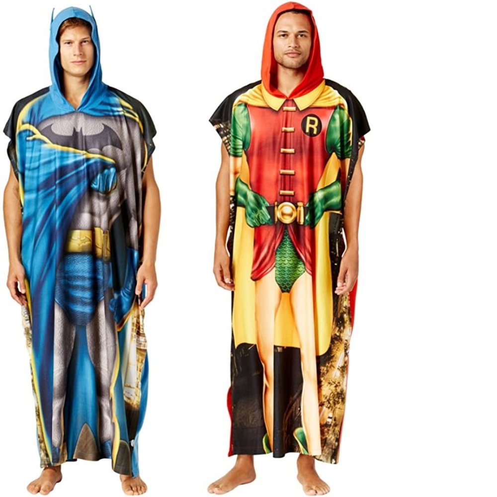Briefly Stated Batman & Robin Costume Poncho Set